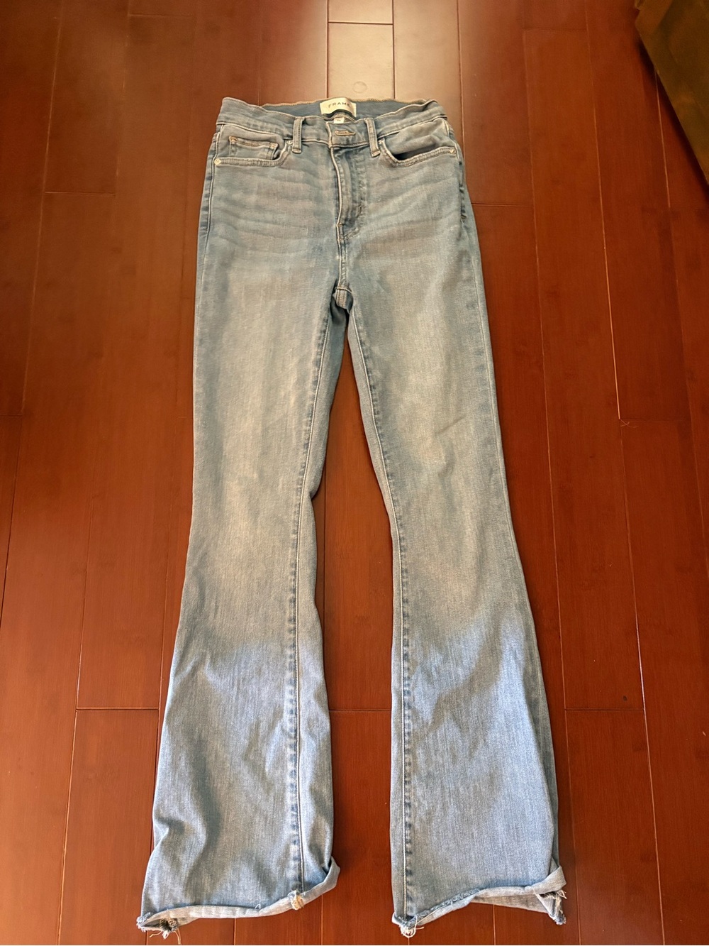 Frame Denim Light Blue Flare Jeans